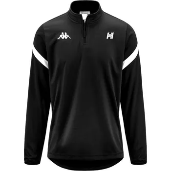 Chlapecká mikina Kappa DOLVOLE mikina HK Kroměříž Jr černá-bílá 8Y