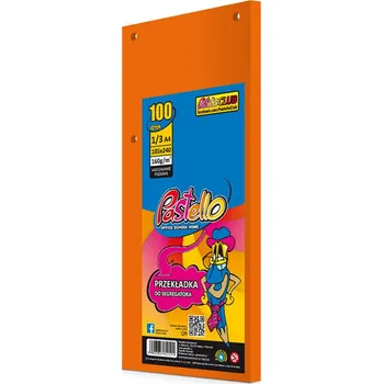 Archivační box Przekładki 1/3 A4 100k pomarańczowy, Pastello