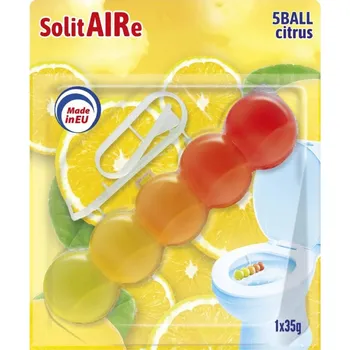 WC čistič SolitAIRe Citrus 5ball WC závěs 35 g