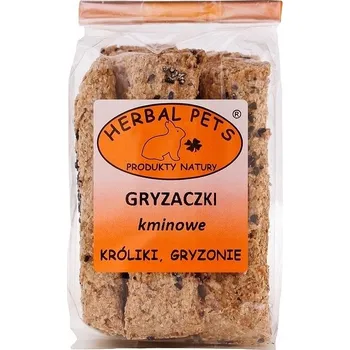 Krmivo pro hlodavce HERBAL PETS kmínové kousátka pamlsek pro králíky, morčata, hlodavce 160g