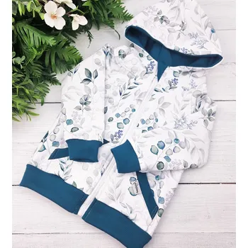 Dívčí mikina Kulišárny Mikina zipper EUKALYPTUS VELIKOST: 56