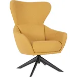 Bizzotto Hořčicově žluté otočné křeslo Hailey