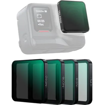 Sportovní kamera Telesin Sada 4ks filtrů CPL ND8 ND16 ND32 pro Insta360 Ace Pro a Ace Pro 2