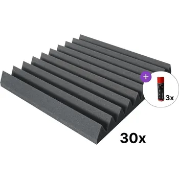 Mega Acoustic PA-PMK-4 50x50 SET 2 Dark Grey Absorpční penový panel