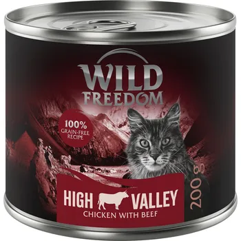 Krmivo pro psa 12x200g Wild Freedom Adult - Farmlands - hovězí a kuře