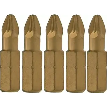 Bit 5x Šroubovací BIT Makita Titan - PZ3, 25mm, 1/4" (P-48044)