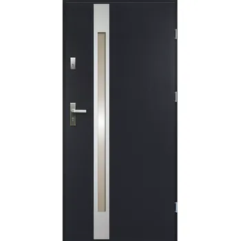 Vchodové dveře okdoors Temida 80/205 cm pravé Bílá Antracit