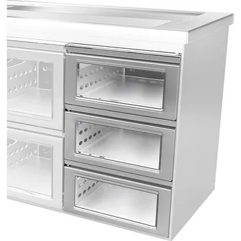 Vinotéka G.Gastro Zásuvková jednotka - sklo - skládající se z: 1/3, 1/3 a 1/3