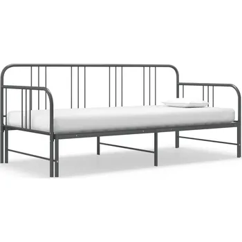 Postel Rám vysouvací postele 324754 90 x 200 cm šedý