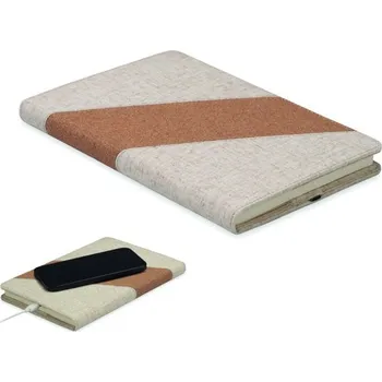 Zápisník Zápisník A5 s 15W nabíječkou Cortona