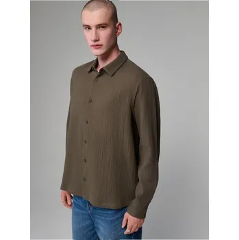 Pánská móda Košile regular fit - XL - House - světlá olivová - 469GM-81X