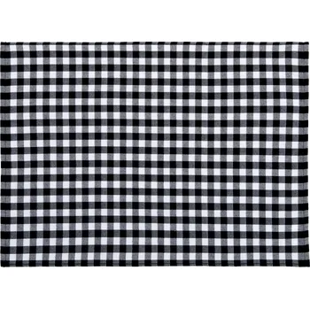 Utěrka Utěrka černá mřížka 50x70 bavlněná na nádobí odolná