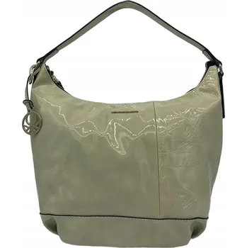 United Colors of Benetton kabelka vak z polyuretanu bílá