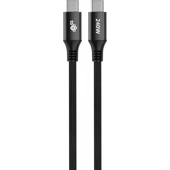 Datový kabel TB Touch USB C - USB C 240W, 1m černý