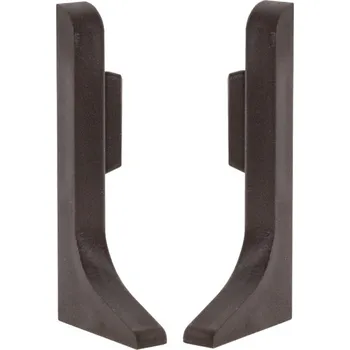 Podlahová lišta Profilteam Q63 ukončení pro soklovou lištu Bronz, bal 2 ks