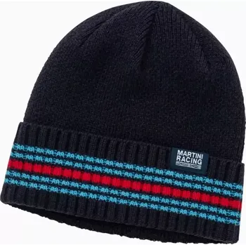 Čepice Knitted hat MARTINI RACING® Čepice pletená v ikonických barvách sportovních vozů tmavě modrá (Módní pletená čepice MARTINI RACING® v barvách ikonické kolekce.)