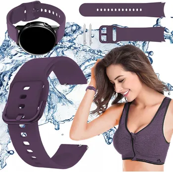 Řemínek na hodinky Řemínek ChronSmarta pro Motorola 18mm fialový