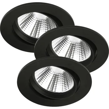 Bodové svítidlo Stmívatelné naklápěcí LED bodovka NORDLUX Fremont IP23 2700 K 1 ks/3 ks Varianta: 3 x Ø 85 x 54 mm, 4,5 W, 345 lm, 2700 K, černá