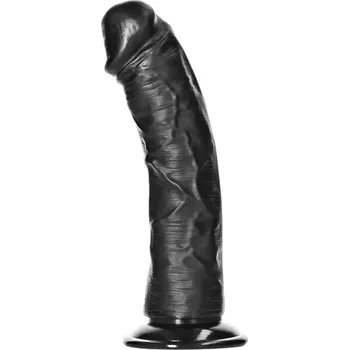 RealRock - realistický dildo s přísavkou - 15,5cm (černý)