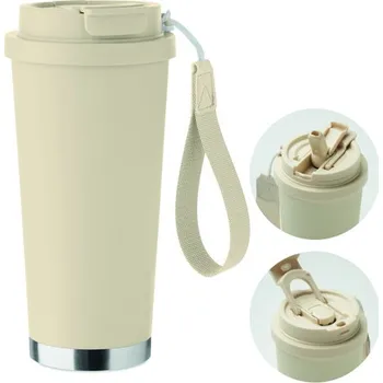 Termohrnek Dvoustěnný hrnek 500ml Topaz Large - Béžová