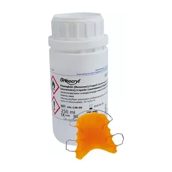 Speciální výtvarná barva Orthocryl - tekutina neon oranžová (250 ml)