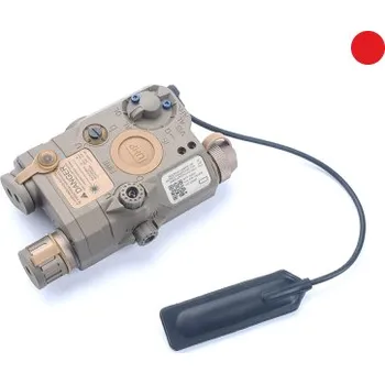 Taktický PEQ XA-5 s červeným laserem - Dark Earth