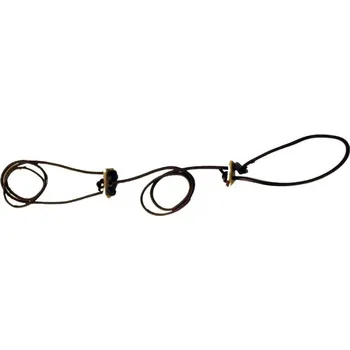 Obojek pro psa Zubíček - výroba loveckých potřeb Vypouštěcí vodítko s parůžkem z kulaté kůže 4mm - vypouštění od obojku