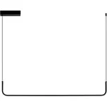 Černé kovové závěsné LED světlo Nova Luce Strita 101 cm