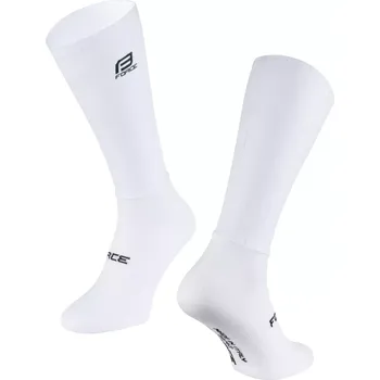 ponožky FORCE HIPPER, bílé L-XL / 43 -47