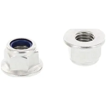 Matice Matice šestihranná pojistná s přírubou a polyamid vl.DIN 6926/ M5, nerez A2