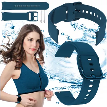 Řemínek na hodinky Řemínek ChronSmarta pro Motorola 20mm modrý