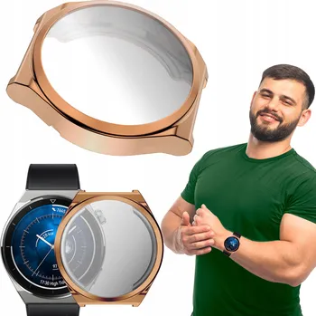 Pouzdro na mobilní telefon 2v1: Pouzdro + sklo pro chytré hodinky Huawei Watch GT 3 Pro Sport 46mm