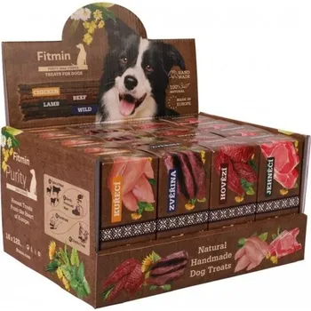 Pamlsek pro psa FITMIN Purity Snax Stripes box 4 příchutě 16x120g