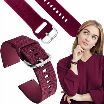 Příslušenství k chytrým hodinkám Řemínek pro Samsung Galaxy Watch 7 40mm chytré hodinky bordó řemínek 20mm