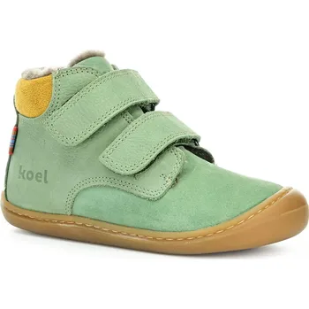 Dívčí zimní obuv Koel Bonnie Lambswool olive zimní barefoot boty Velikost boty (EU): 25, Vnitřní délka boty: 160, Vnitřní šířka boty: 66