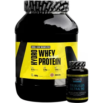 Protein TITANUS Whey Hydro DH32 (1600 g) + Tribulus ultra - 100 kapslí ZDARMA Čokoláda