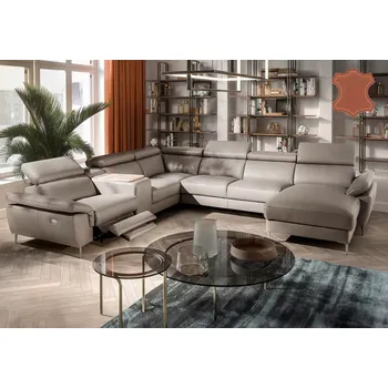 Sedací souprava Kožená sedací souprava Domino do U