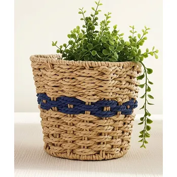 Květináč Sinsay - Pletený květináč - modrá - 508GM-55X - 508GM-55X-ONE