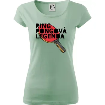 Dámské tričko Ping Pongová legenda - Dámské triko Pure - S ( Sage )
