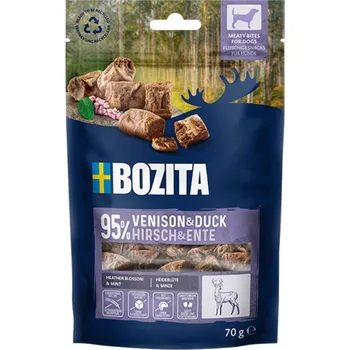 Krmivo pro psa Bozita Dog Snacks Meaty Bites Venison & Duck GF 70 g