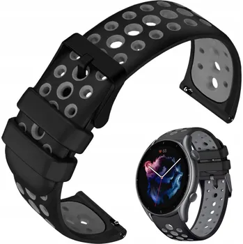 Řemínek na hodinky Řemínek ChronSmarta pro Huawei 22mm černý