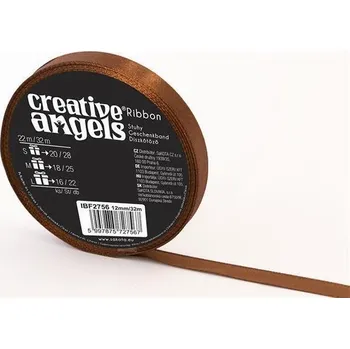 Stuha Saténová stuha, bronzová, 12 mm x 32 m, IBF2756