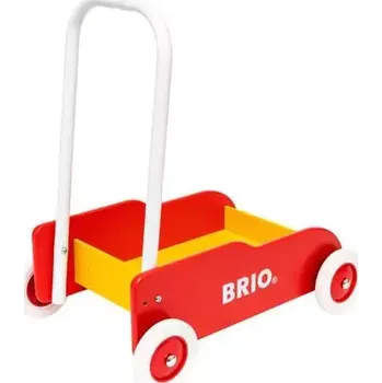 Dětské chodítko BRIO Chodítko vozík - červenožlutý (31350)