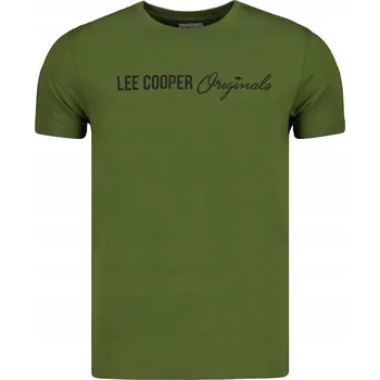 Pánské tričko Tričko LEE COOPER Pánské tričko Khaki 100% bavlna 3XL XXXL