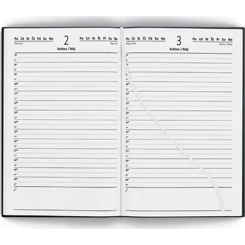 Diář Denní záznamy - A5 - Šedý