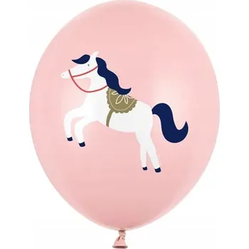Balónek Latexové balónky koník růžové 30cm 3ks