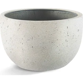 Květináč Grigio New Egg Pot Low Antique White Ø 80 cm / V 47 cm