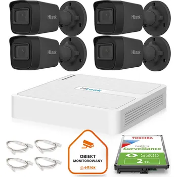 IP kamera Hilook dohledová sada 4 IP kamer IPCAM-B4-P Black 2K+