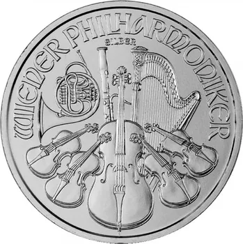 Stříbrná investiční mince Wiener Philharmoniker 1 Oz-různé ročníky