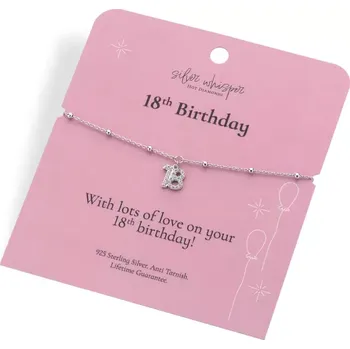 Náramek Stříbrný náramek Hot Diamonds Silver Whisper 18th SWB001